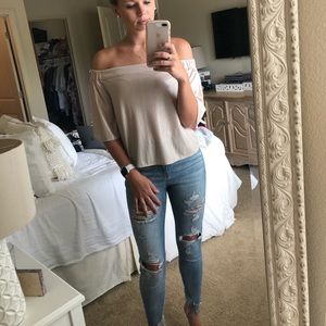 off the shoulder top